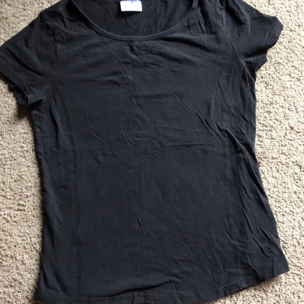 Black athletic shirt